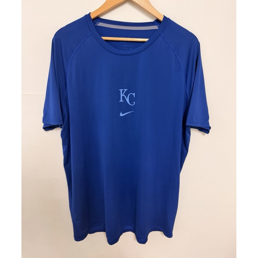 Nike Kansas City Royals MLB Dri-FIT Performance Shirt Blue Men's XXL